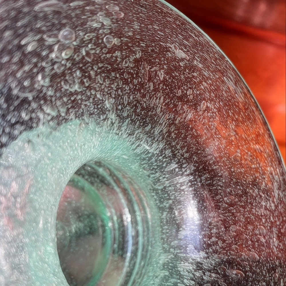 Vintage Art glass, controlled bubble, hand made, maker is unknown, no flaws - Picture 5 of 6